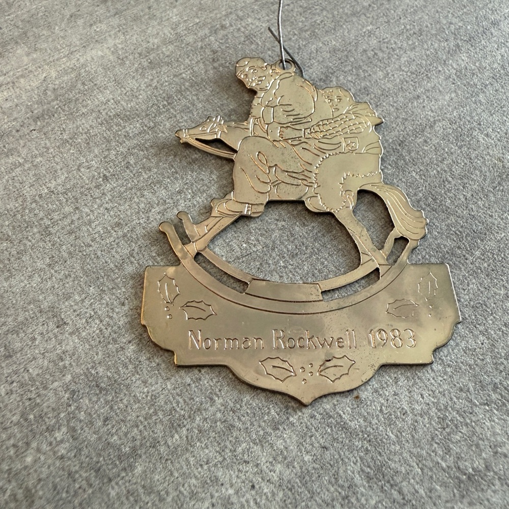 1983 Coca-Cola / McDonald’s Norman Rockwell Vintage Christmas Ornament